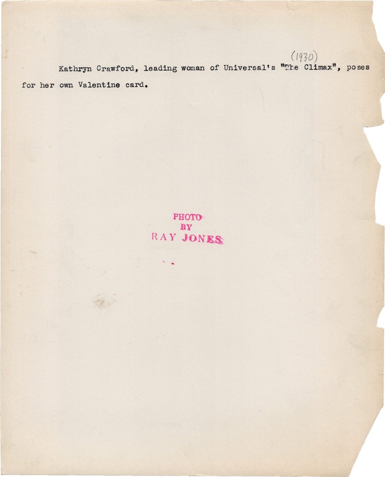 Original publicity photograph of Kathryn Crawford