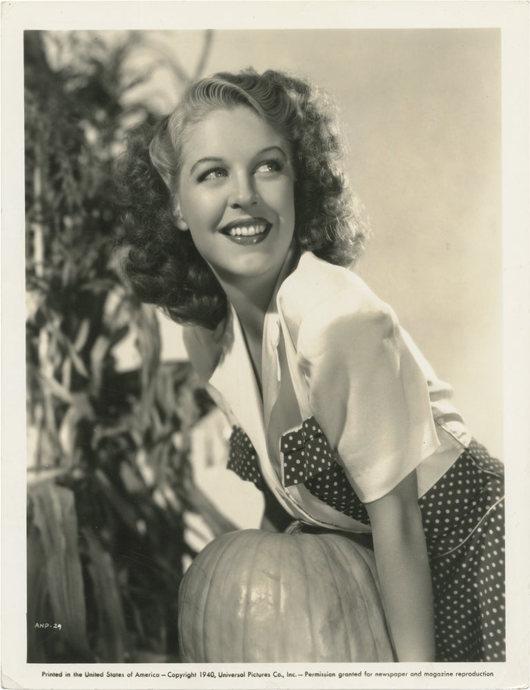 Book #165991] Two original publicity photographs of Anne Nagel, 1940. Anne Nagel, subject