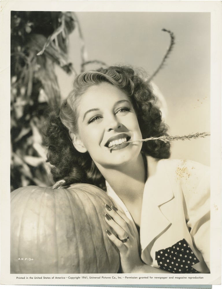 Two original publicity photographs of Anne Nagel, 1940