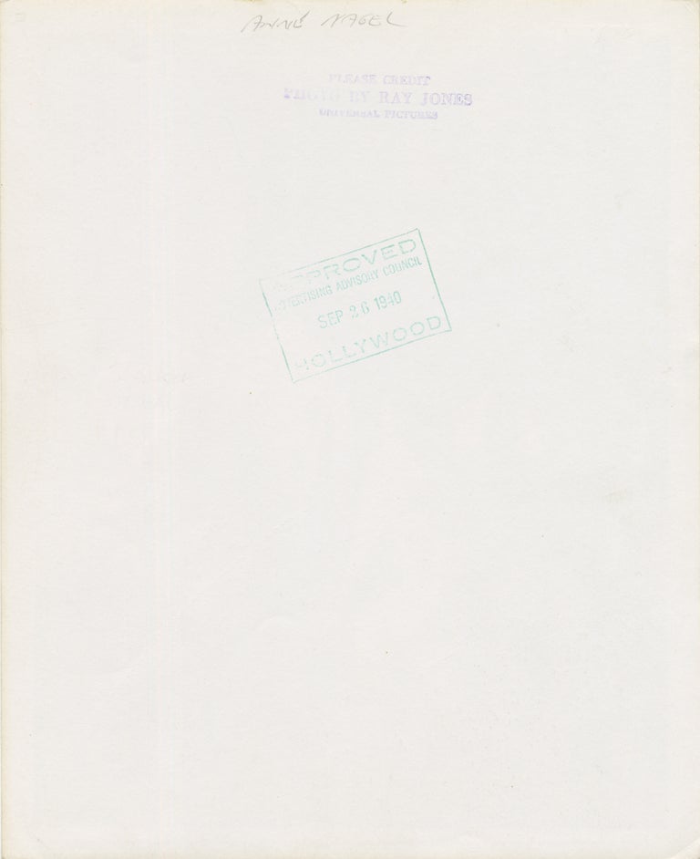 Two original publicity photographs of Anne Nagel, 1940