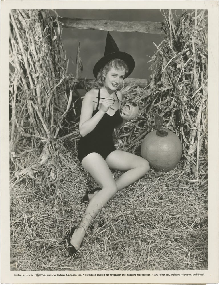 Book #165992] Original Halloween publicity photograph of Joyce Holden. Joyce Holden, subject