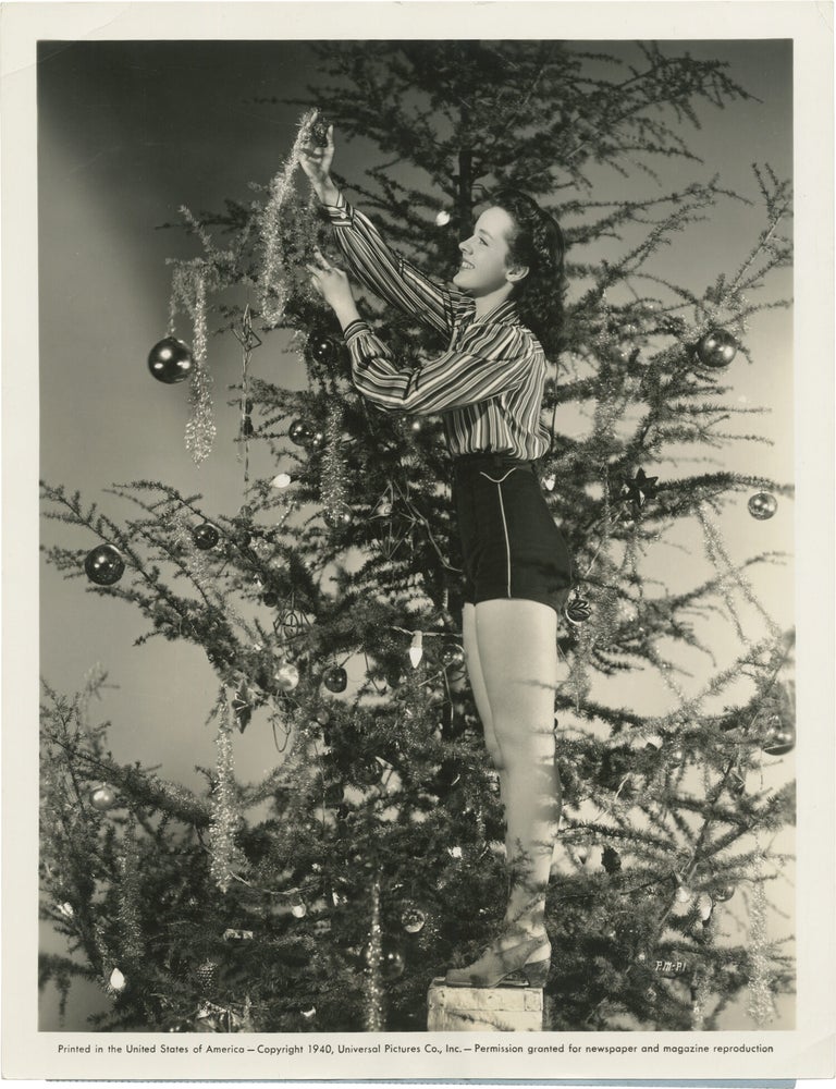 Original Christmas publicity photograph of Peggy Moran