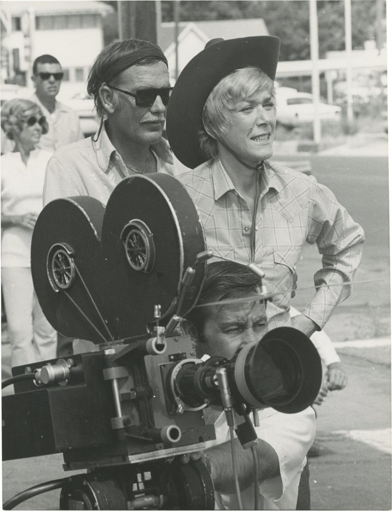 Book #166001] Junior Bonner (Original photograph of Sam Peckinpah on the set of the 1972 film)....