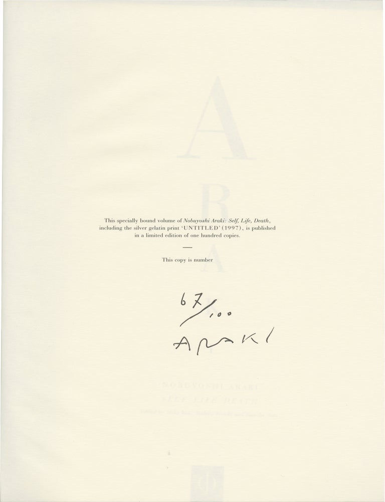 Nobuyoshi Araki: Self, Life, Death
