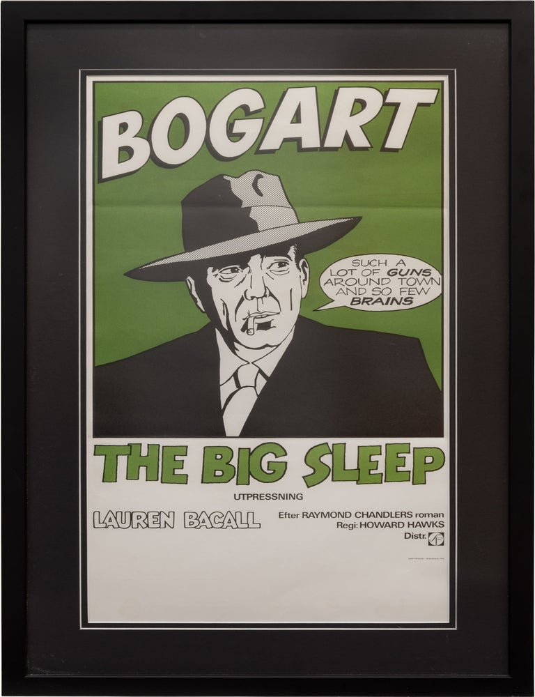 The Big Sleep [Utpressning] (Original Swedish Stolpe poster for the 1975 re-release of the 1946 film