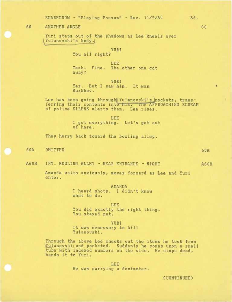 Scarecrow and Mrs. King: Playing Possum