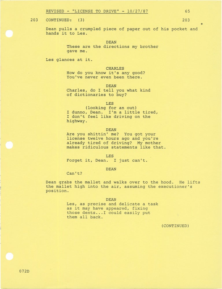 License to Drive [To Live and Drive in L.A.]