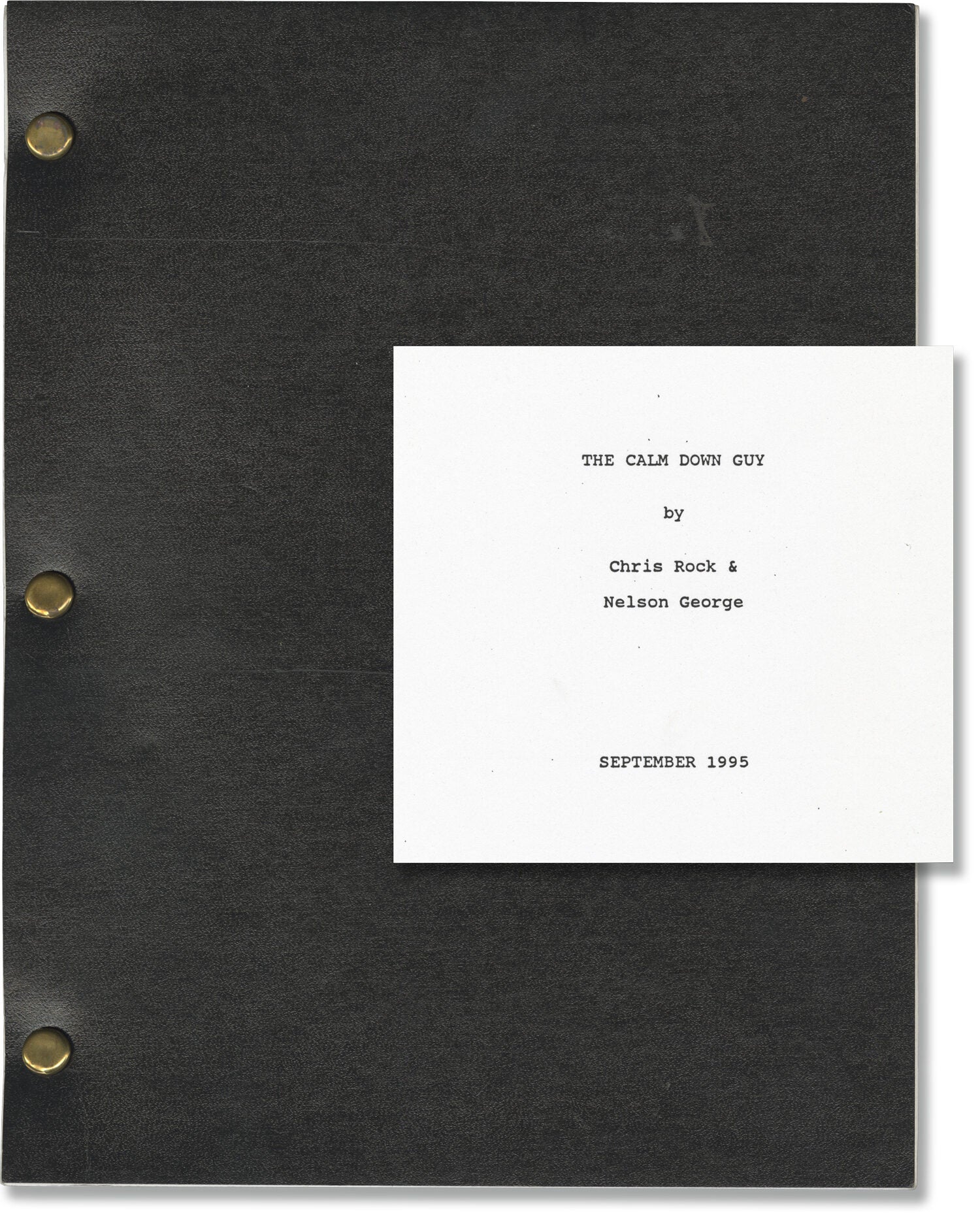 Greg Nelson Script The Calm Down Guy | Nelson George Chris Rock, screenwriters