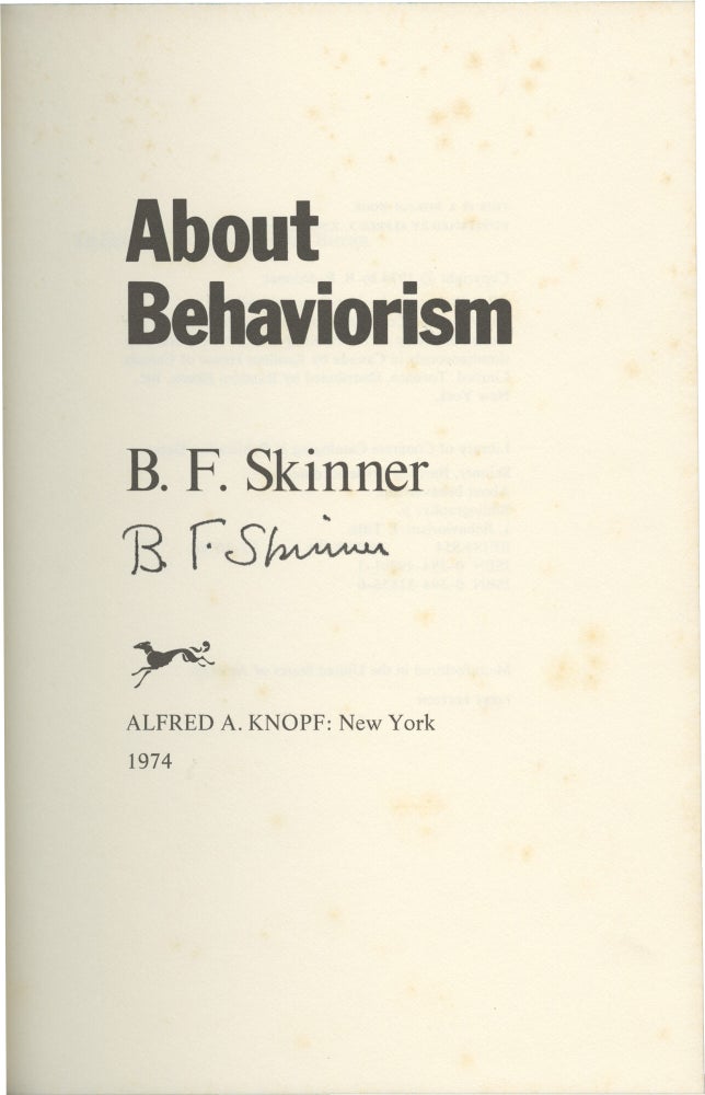 About Behaviorism
