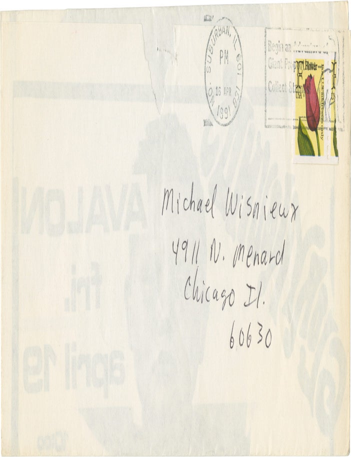 Original flyer for a Glory Hounds performance at the Avalon in Chicago, 1991