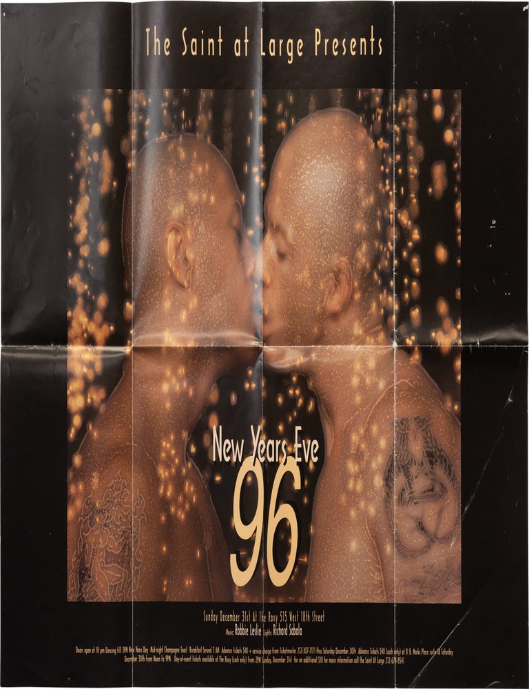 Book #167704] Original poster for a New Year's Eve party hosted by The Saint At Large, 1996....