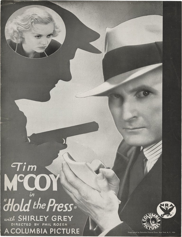 Three original pressbooks for films written by Horace McCoy, 1933-1934