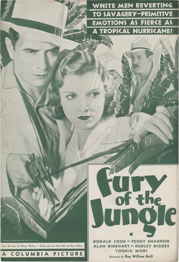 Three original pressbooks for films written by Horace McCoy, 1933-1934