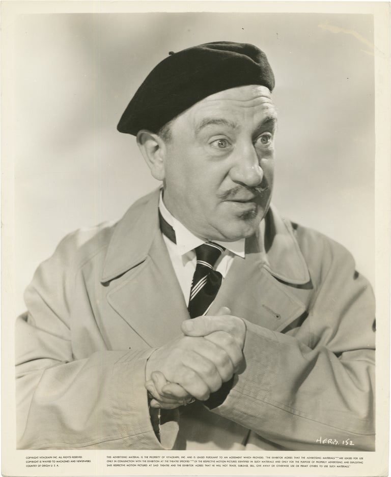 Two original publicity photographs of Hugh Herbert, circa 1940s