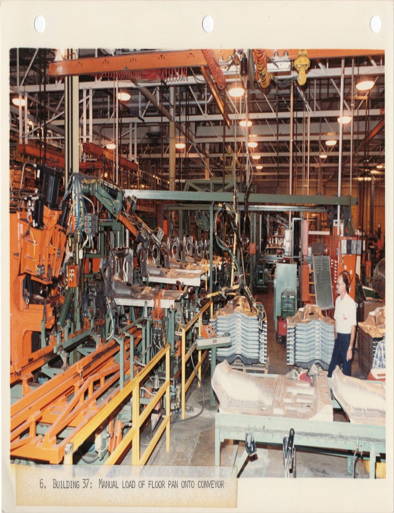 Archive of 90 original photographs of a General Motors assembly line producing the S-10 Blazer and S-15 Jimmy in 1983, the first compact sport utility vehicles