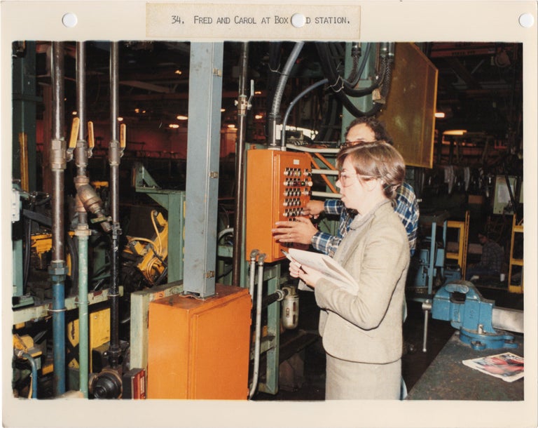 Archive of 90 original photographs of a General Motors assembly line producing the S-10 Blazer and S-15 Jimmy in 1983, the first compact sport utility vehicles