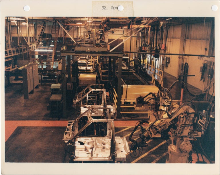 Archive of 90 original photographs of a General Motors assembly line producing the S-10 Blazer and S-15 Jimmy in 1983, the first compact sport utility vehicles