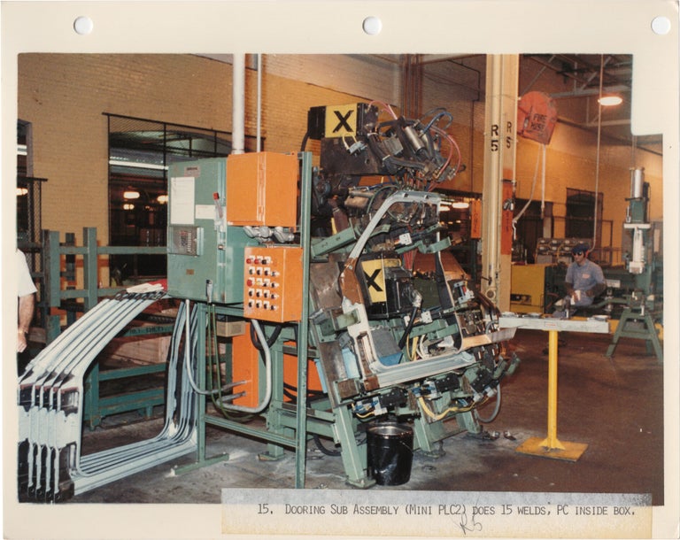 Archive of 90 original photographs of a General Motors assembly line producing the S-10 Blazer and S-15 Jimmy in 1983, the first compact sport utility vehicles