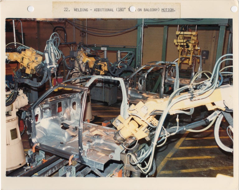Archive of 90 original photographs of a General Motors assembly line producing the S-10 Blazer and S-15 Jimmy in 1983, the first compact sport utility vehicles