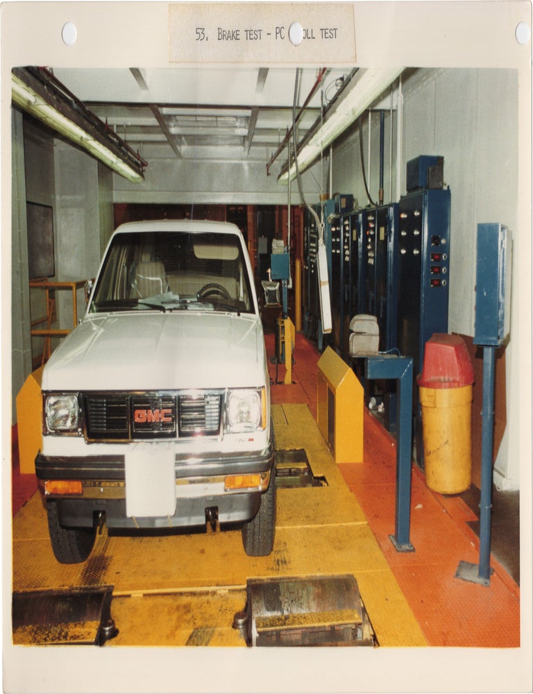 Archive of 90 original photographs of a General Motors assembly line producing the S-10 Blazer and S-15 Jimmy in 1983, the first compact sport utility vehicles