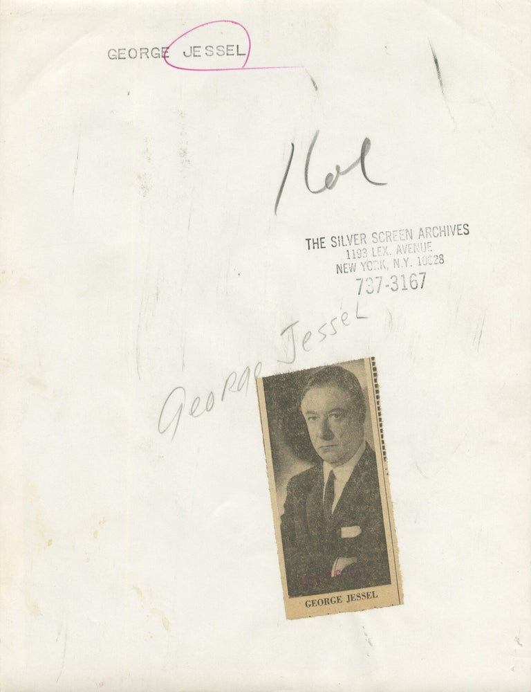 Four original photographs of George Jessel