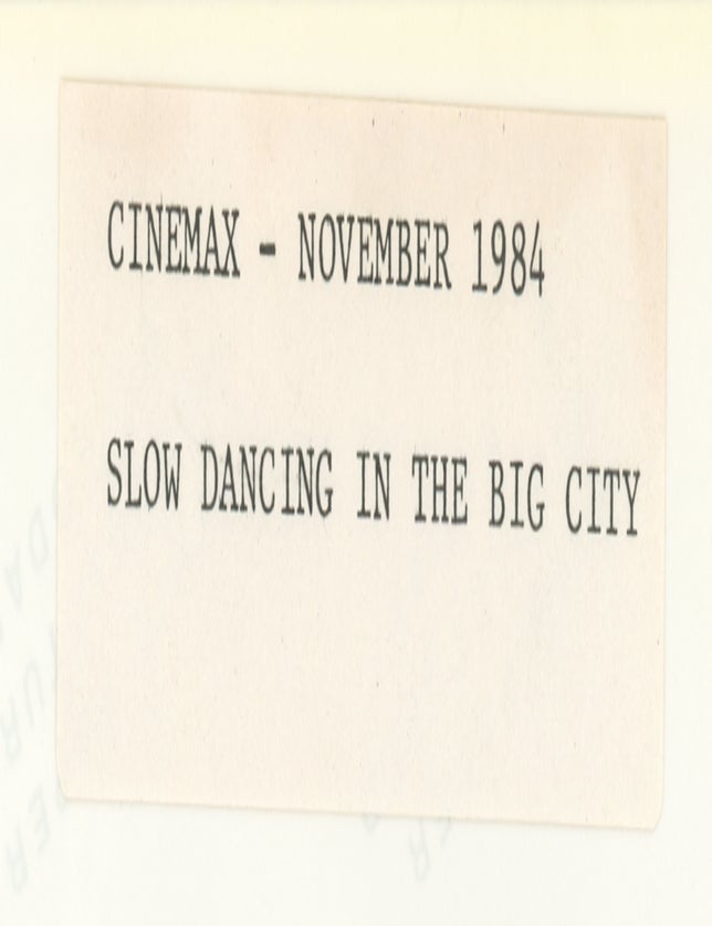 Slow Dancing in the Big City