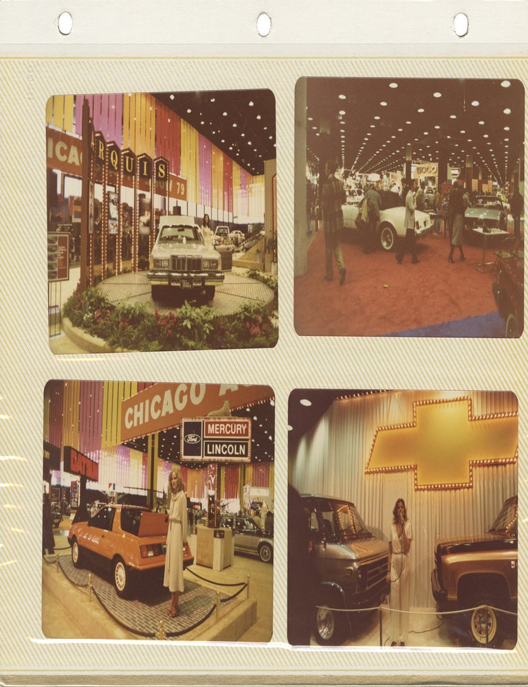 Archive of approximately 570 vernacular color photographs from the Chicago Auto Show, 1979-1990