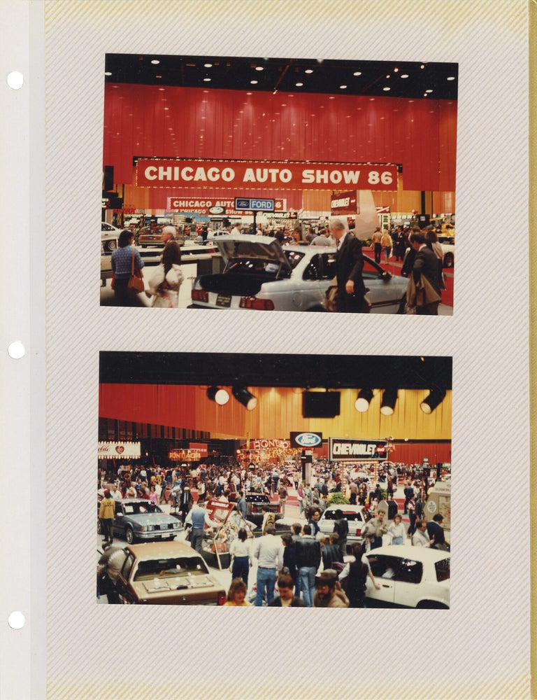 Archive of approximately 570 vernacular color photographs from the Chicago Auto Show, 1979-1990
