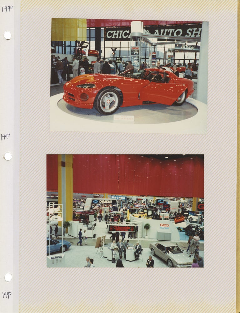 Archive of approximately 570 vernacular color photographs from the Chicago Auto Show, 1979-1990