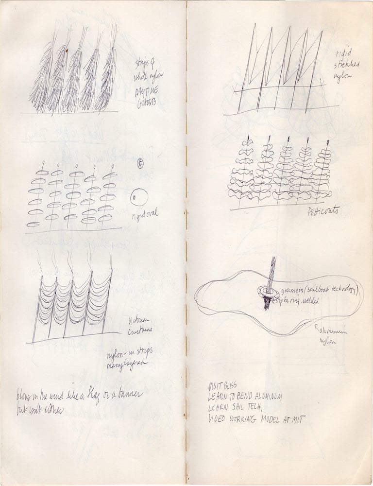Archive of two journals, a personal handmade art book, and various notes and studies relating to Joan Brigham, circa 1984-1992