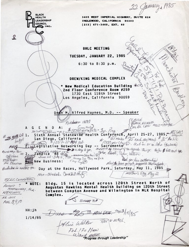Archive of material relating to Danny Bakewell and the Brotherhood Crusade, circa mid 1980s