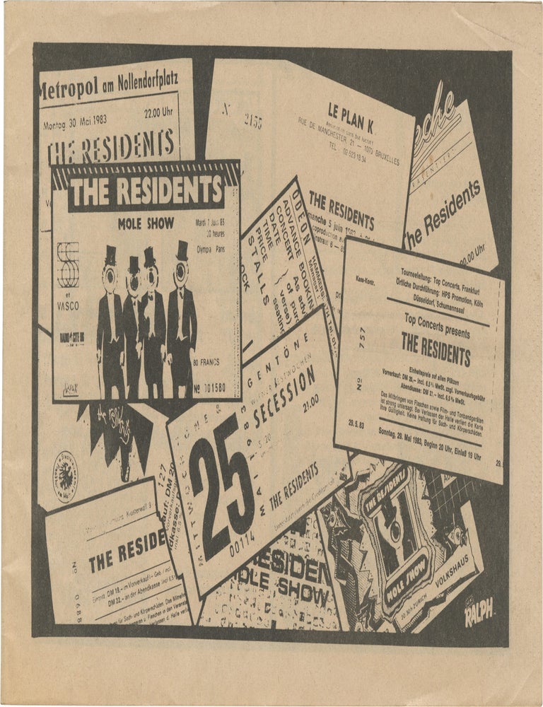 Small archive of Ralph Records promotional materials including The Residents, 1980-1989