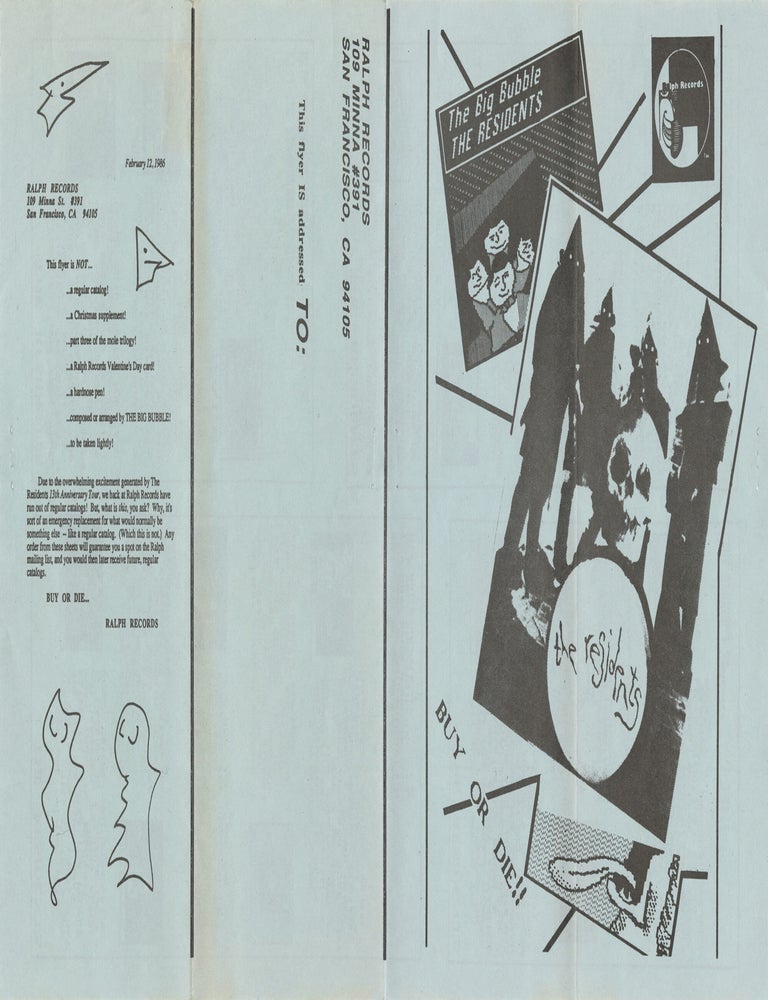 Small archive of Ralph Records promotional materials including The Residents, 1980-1989
