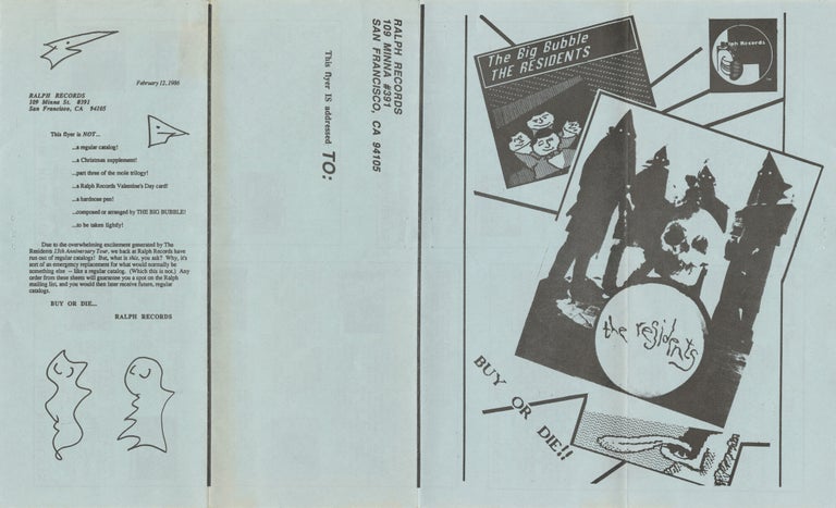 Small archive of Ralph Records promotional materials including The Residents, 1980-1989