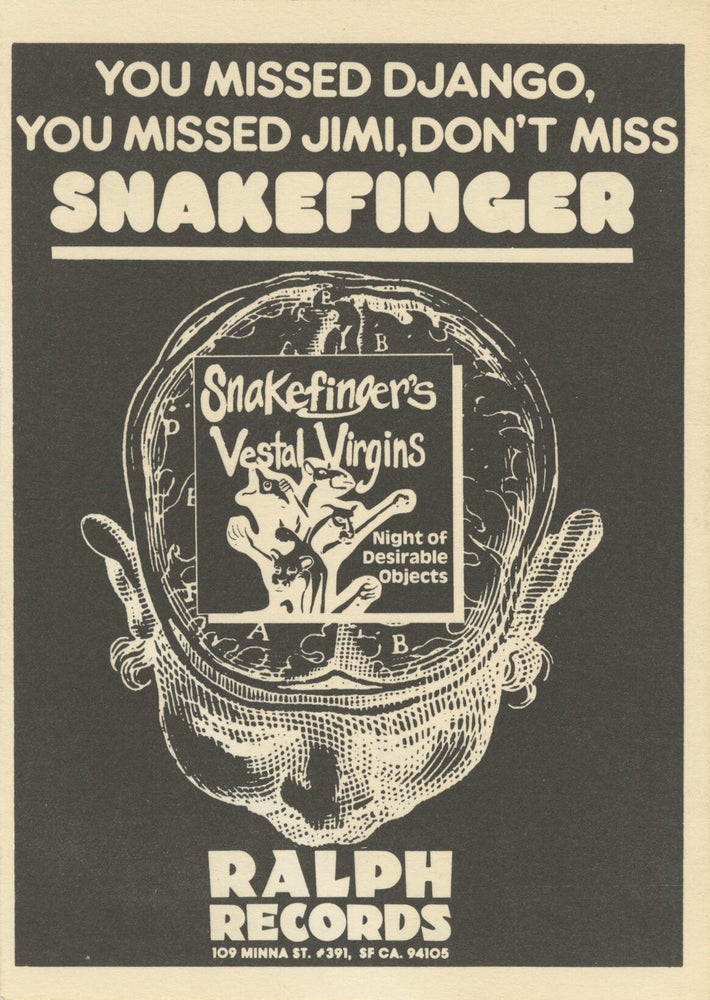 Small archive of Ralph Records promotional materials including The Residents, 1980-1989