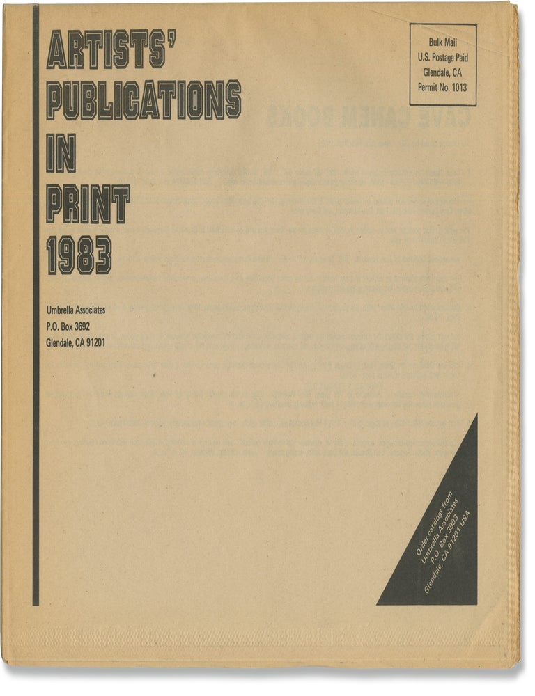 Umbrella Associates: Artists' Publications in Print: 1979-1983