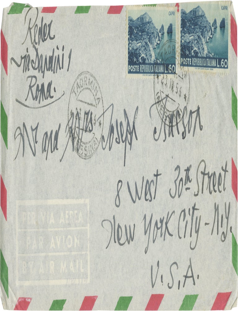 Small archive of material relating to Bernard Reder, including seven Manuscript and Typed Letters from Reder, and a First Edition of John I.H. Baur's monograph on Reder
