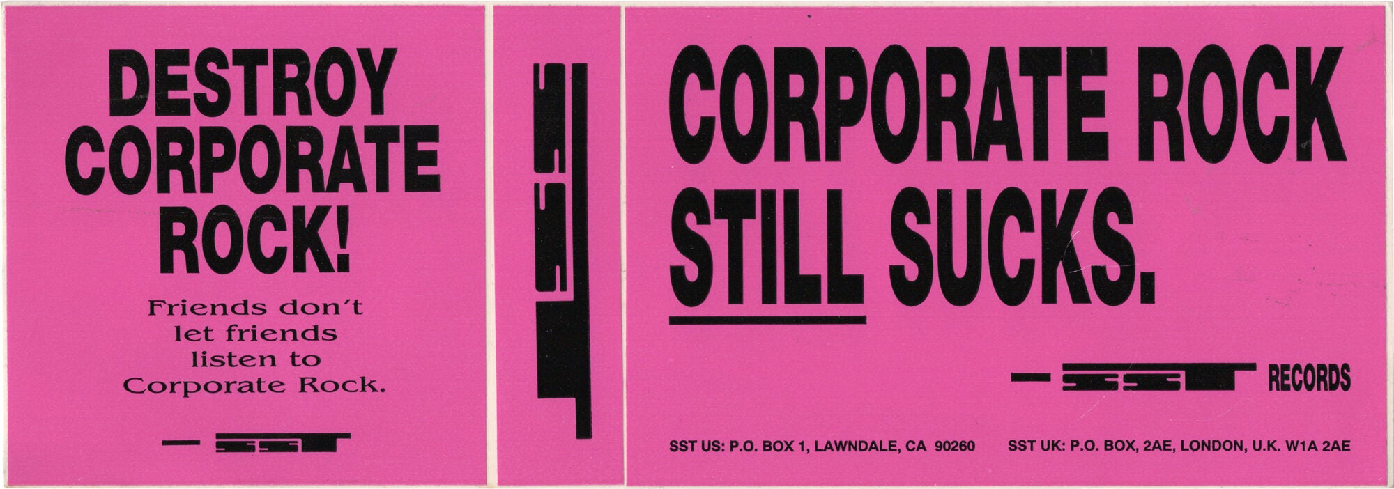 Sst Label Three original stickers and an announcement of the winners of SST Third ...