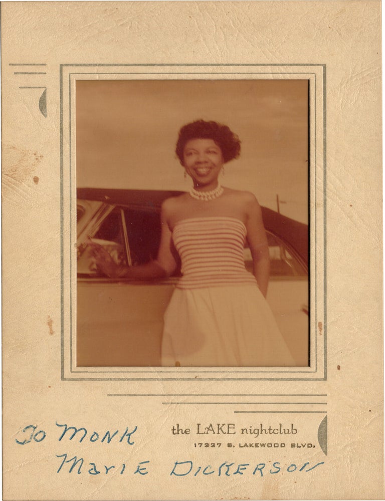 Archive of nearly 150 photographs of jazz, blues, and popular music performers, including 50 INSCRIBED photographs, as well as a handful of personal photographs, belonging to jazz drummer and bandleader "Monk" McFay, circa 1930s through 1950s
