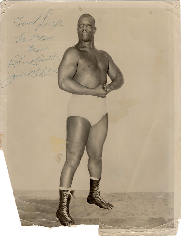Archive of nearly 150 photographs of jazz, blues, and popular music performers, including 50 INSCRIBED photographs, as well as a handful of personal photographs, belonging to jazz drummer and bandleader "Monk" McFay, circa 1930s through 1950s