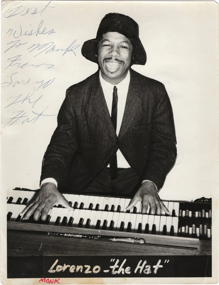 Archive of nearly 150 photographs of jazz, blues, and popular music performers, including 50 INSCRIBED photographs, as well as a handful of personal photographs, belonging to jazz drummer and bandleader "Monk" McFay, circa 1930s through 1950s
