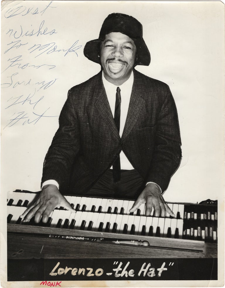 Archive of nearly 150 photographs of jazz, blues, and popular music performers, including 50 INSCRIBED photographs, as well as a handful of personal photographs, belonging to jazz drummer and bandleader "Monk" McFay, circa 1930s through 1950s