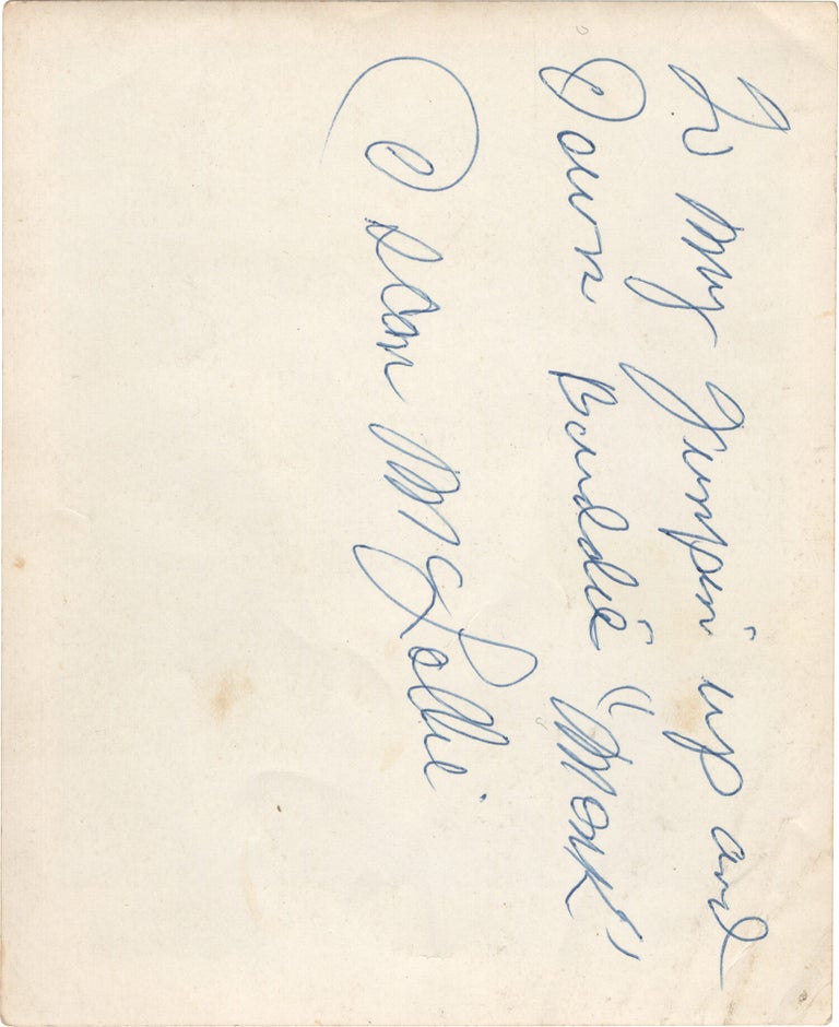 Archive of nearly 150 photographs of jazz, blues, and popular music performers, including 50 INSCRIBED photographs, as well as a handful of personal photographs, belonging to jazz drummer and bandleader "Monk" McFay, circa 1930s through 1950s