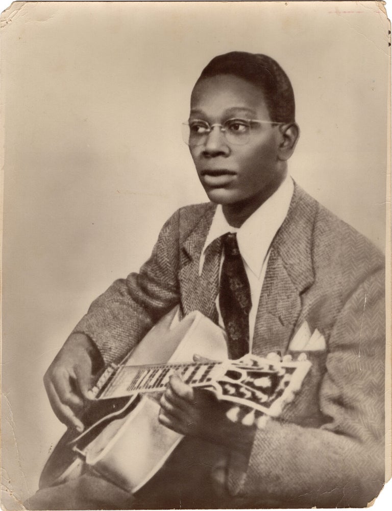 Archive of nearly 150 photographs of jazz, blues, and popular music performers, including 50 INSCRIBED photographs, as well as a handful of personal photographs, belonging to jazz drummer and bandleader "Monk" McFay, circa 1930s through 1950s