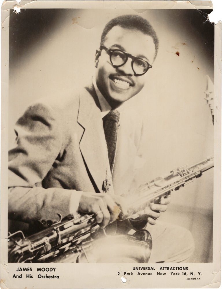 Archive of nearly 150 photographs of jazz, blues, and popular music performers, including 50 INSCRIBED photographs, as well as a handful of personal photographs, belonging to jazz drummer and bandleader "Monk" McFay, circa 1930s through 1950s