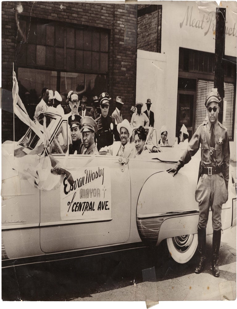 Archive of nearly 150 photographs of jazz, blues, and popular music performers, including 50 INSCRIBED photographs, as well as a handful of personal photographs, belonging to jazz drummer and bandleader "Monk" McFay, circa 1930s through 1950s