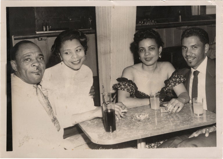 Archive of nearly 150 photographs of jazz, blues, and popular music performers, including 50 INSCRIBED photographs, as well as a handful of personal photographs, belonging to jazz drummer and bandleader "Monk" McFay, circa 1930s through 1950s