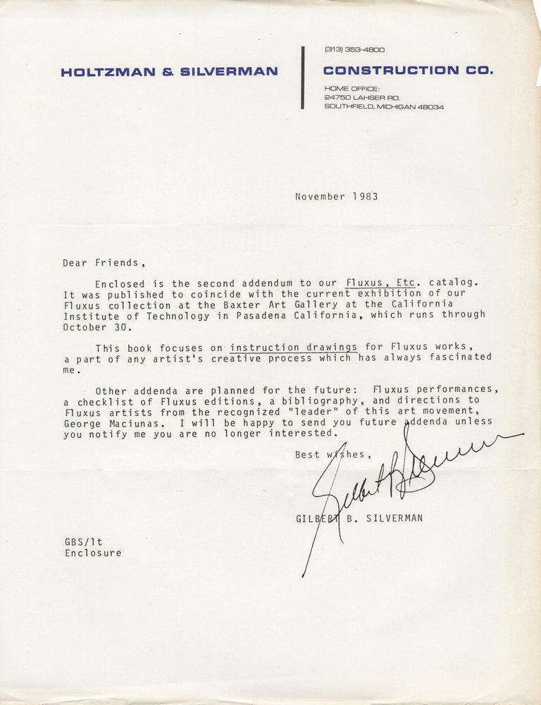 Fluxus etc.: Addenda II: The Gilbert and Lila Silverman Collection