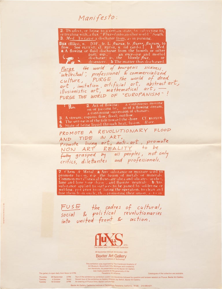 Fluxus etc.: Addenda II: The Gilbert and Lila Silverman Collection