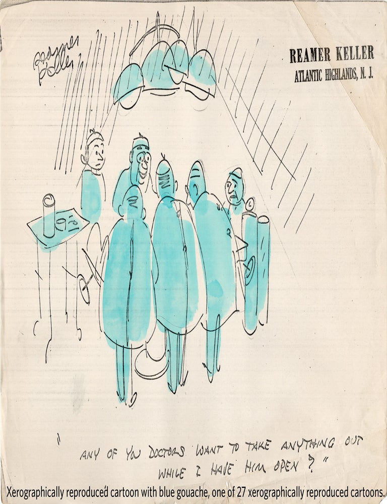 Substantial archive of cartoon artwork by American comics artist Reamer Keller